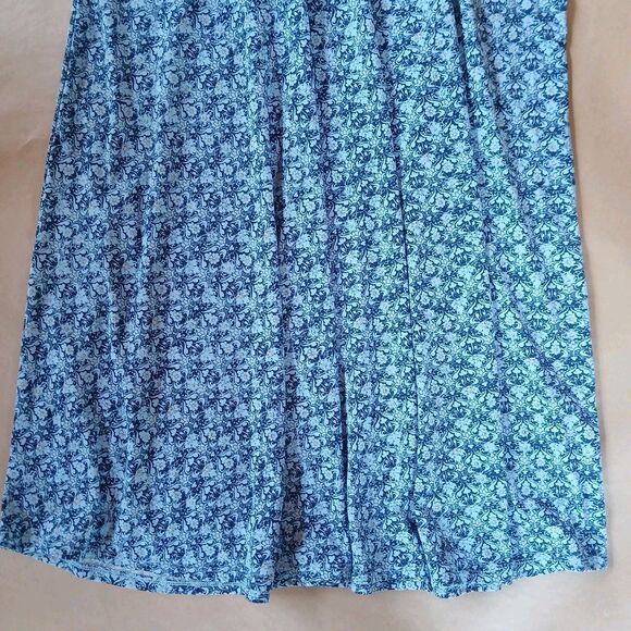 Soft By Avenue Blue Floral Sleeveless Stretch Fit & Flare Midi Dress Size 18/20 - Picture 5 of 11